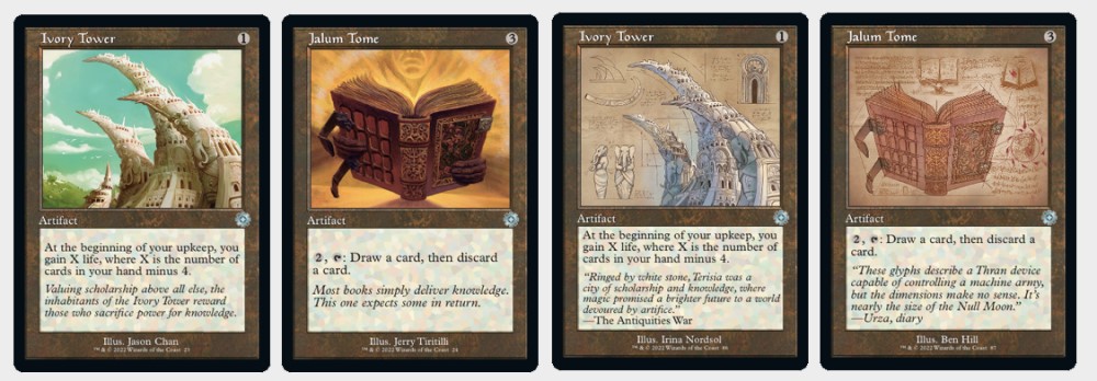 Card artwork of the Retro Frame Artifacts from The Brothers' War Magic set