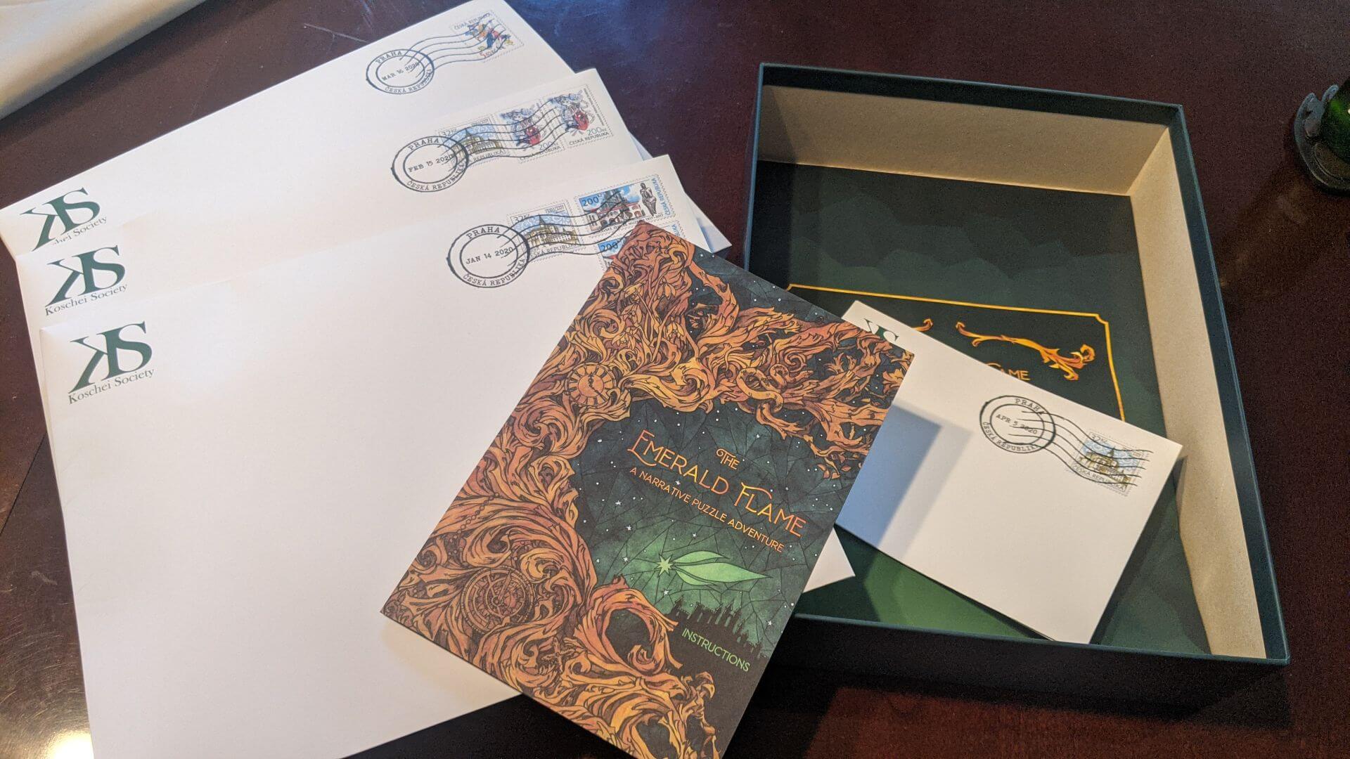 The Emerald Flame Box Contents