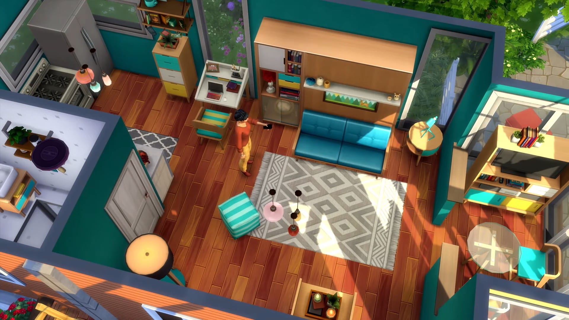The Sims 4: Tiny Living Stuff Pack indoors