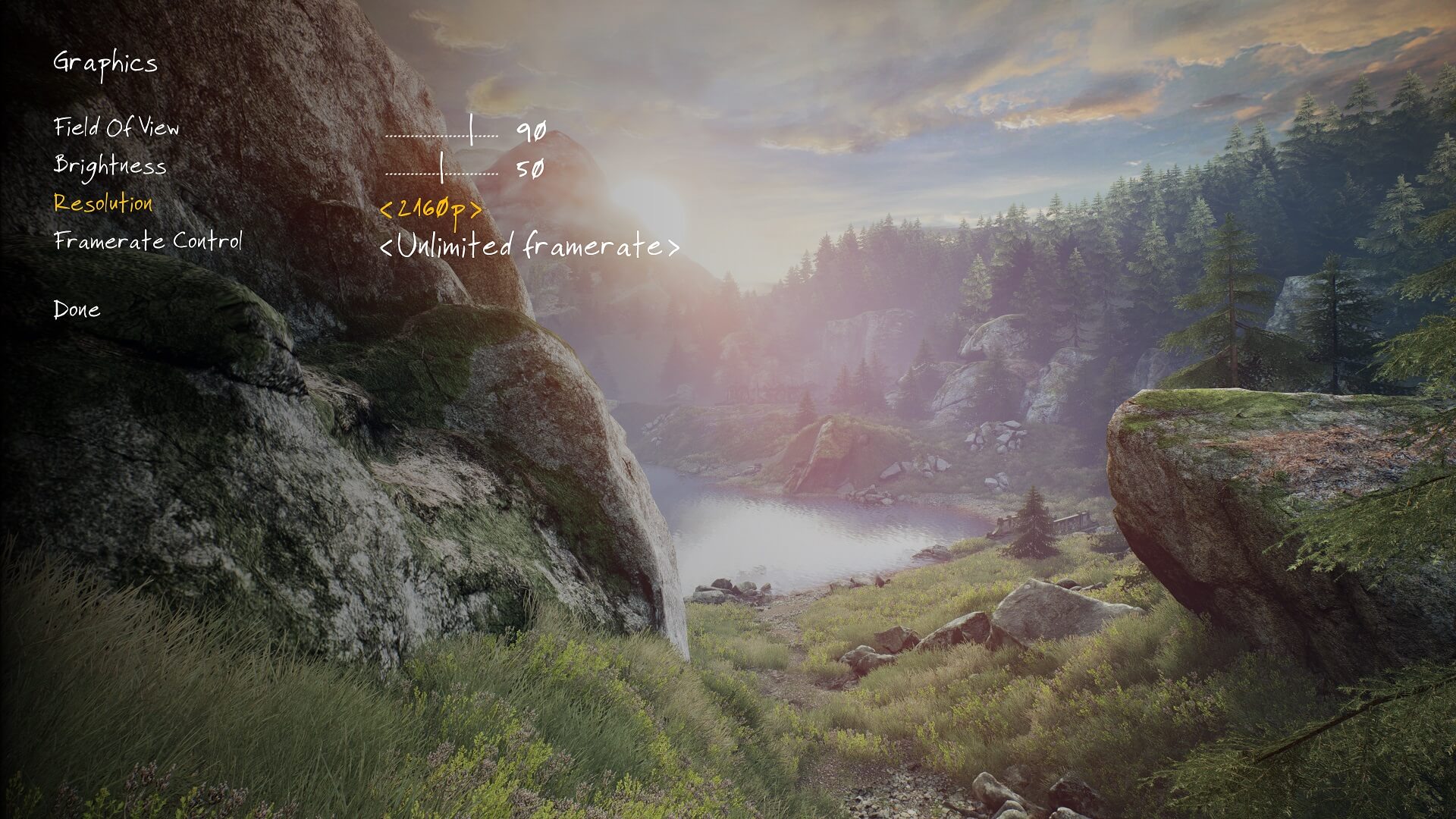 The Vanishing of Ethan Carter's Console performance options