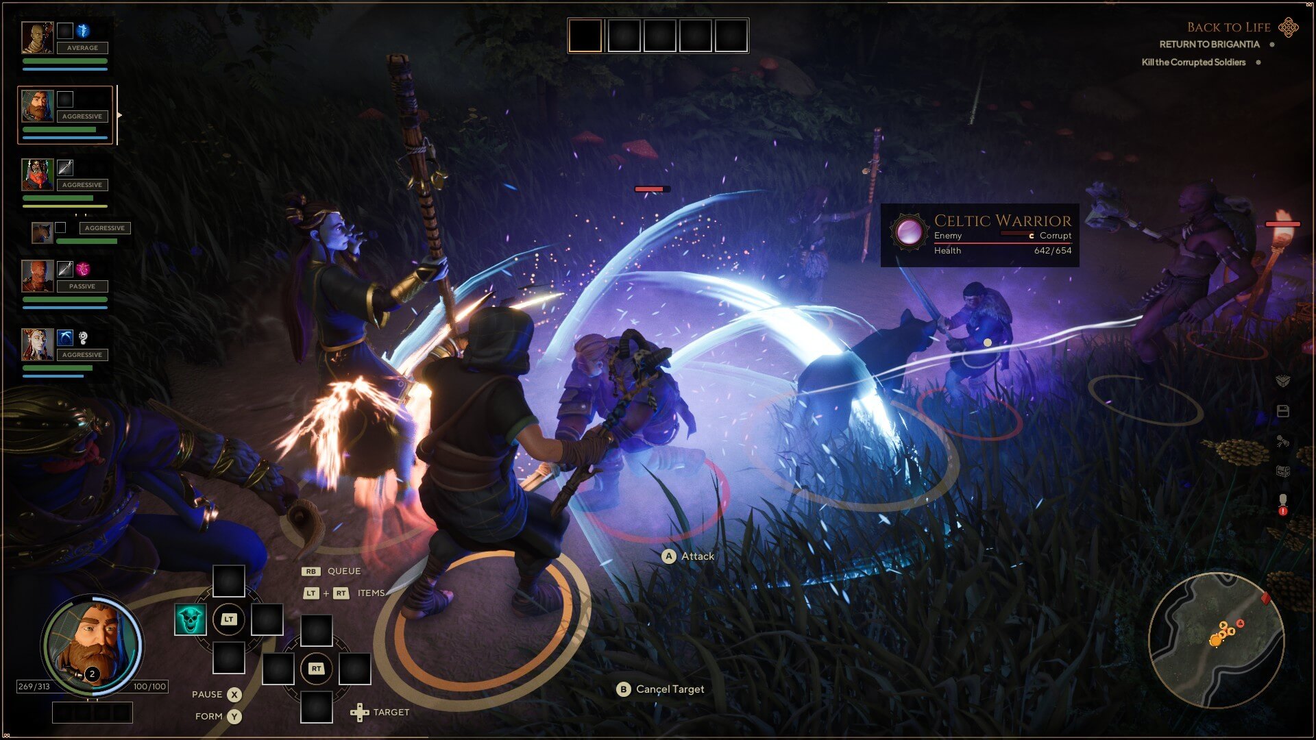 A battle sequence in The Waylanders