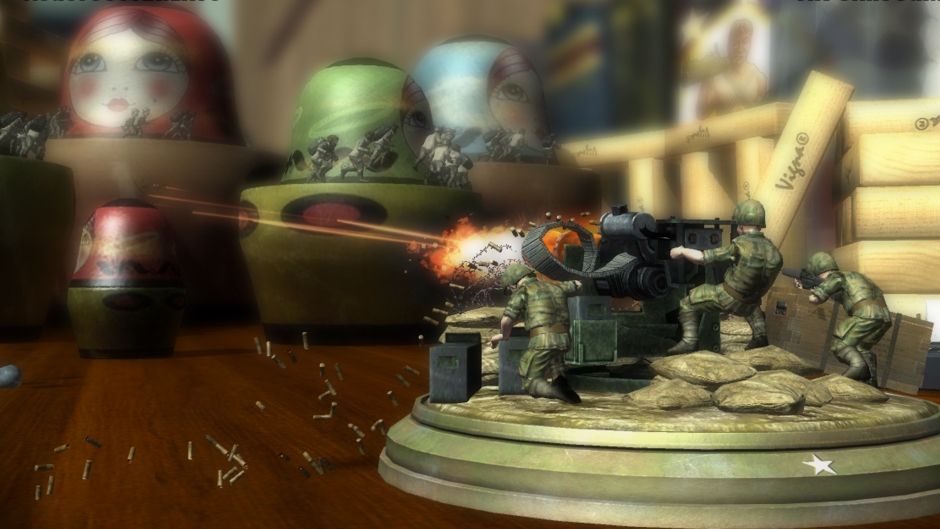 A combat scene in Toy Soldiers, the first game Accelerate Games is working on