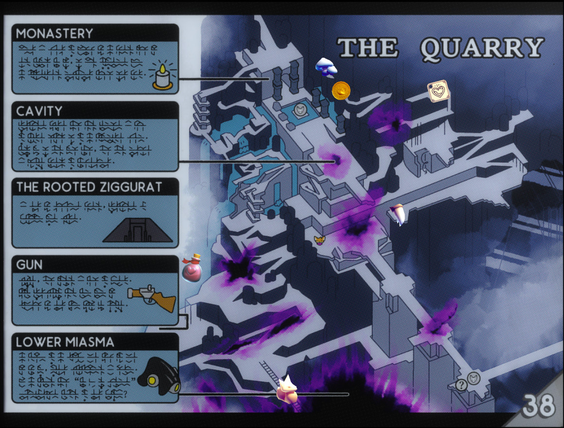 Tunic The Quarry Collectibles Map