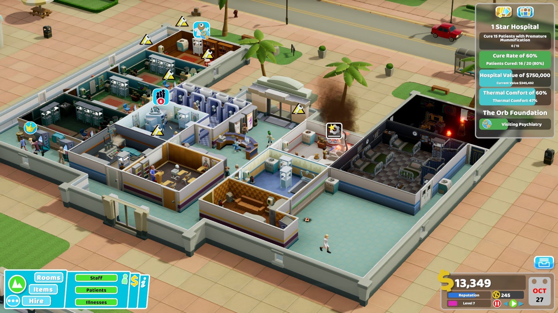 Two Point Hospital Console Edition Delay Hospital screenshot