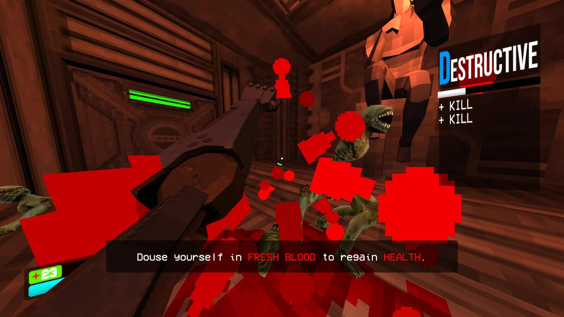 You must douse yourself in blood to survive in ULTRAKILL