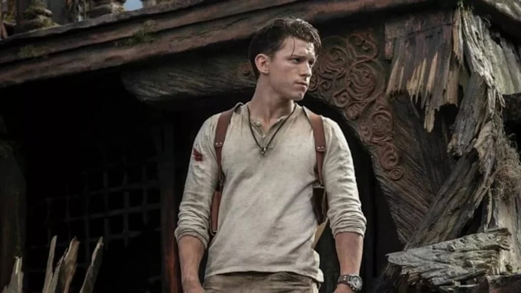 Tom Holland in the upcoming Uncharted movie