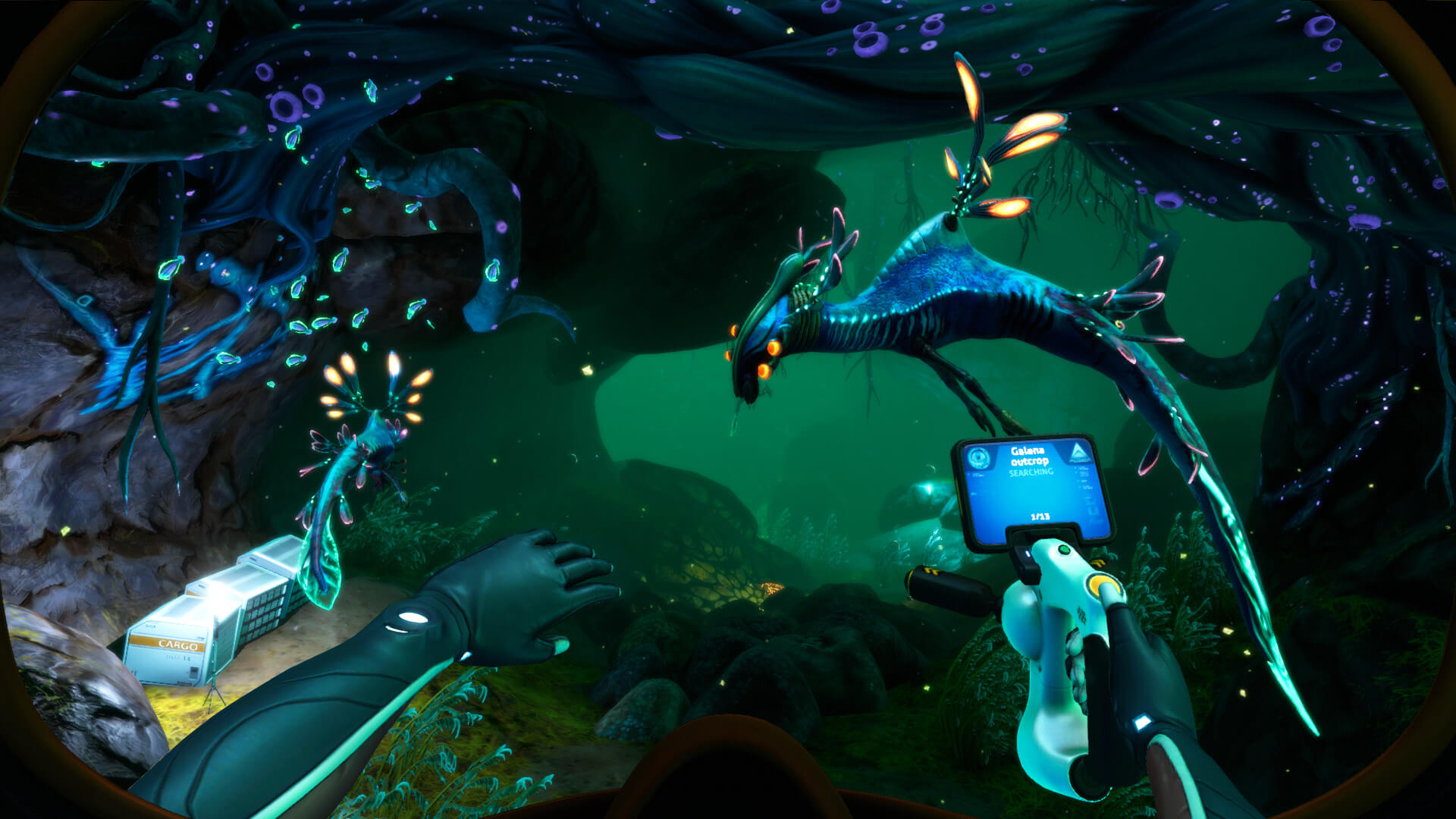 An underwater scene in Unknown Worlds' Subnautica