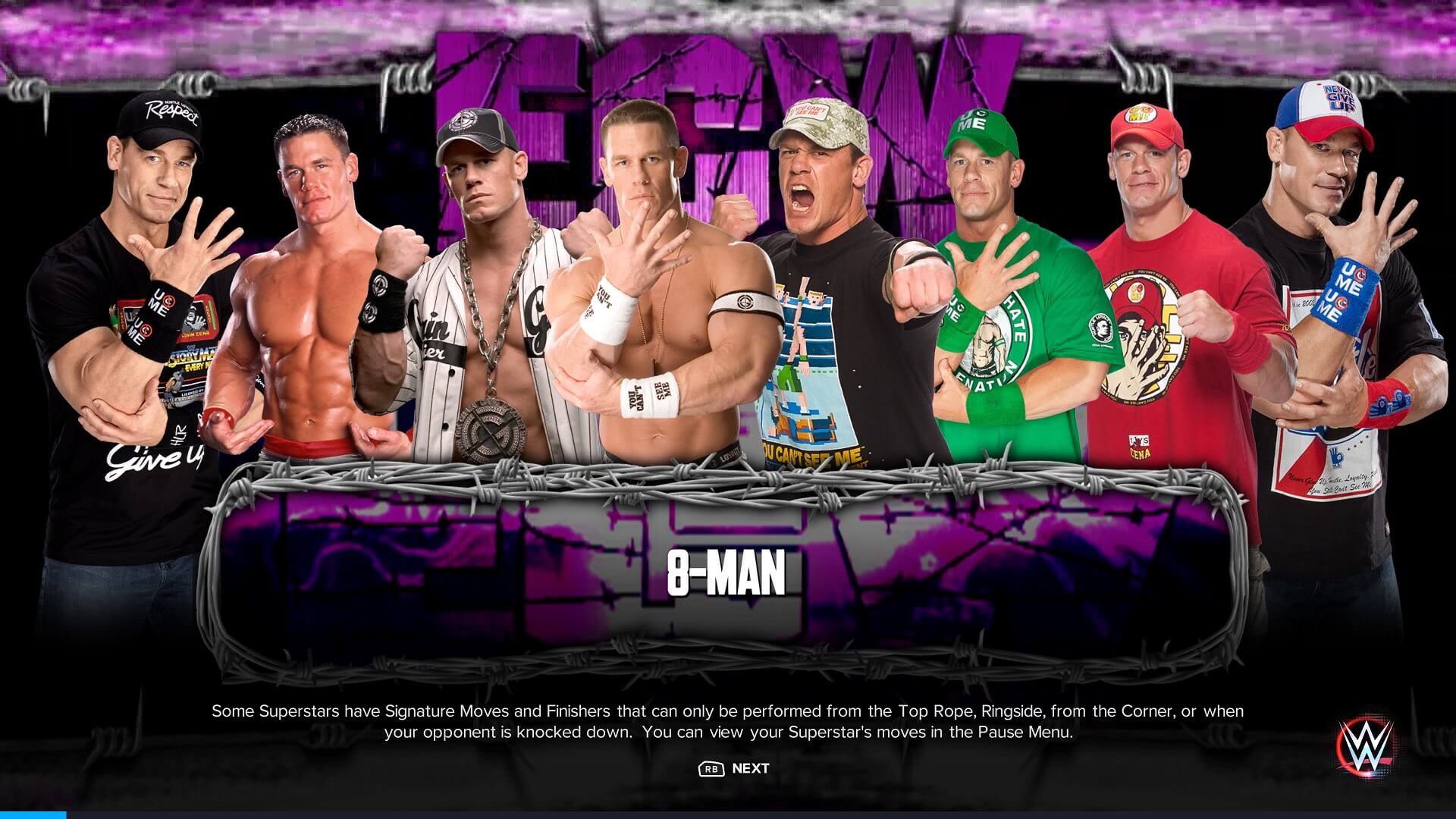 John Cenas in ECW WWE 2K23