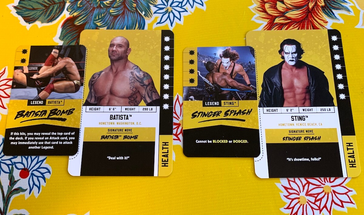 Each WWE Legend comes with their own signature move