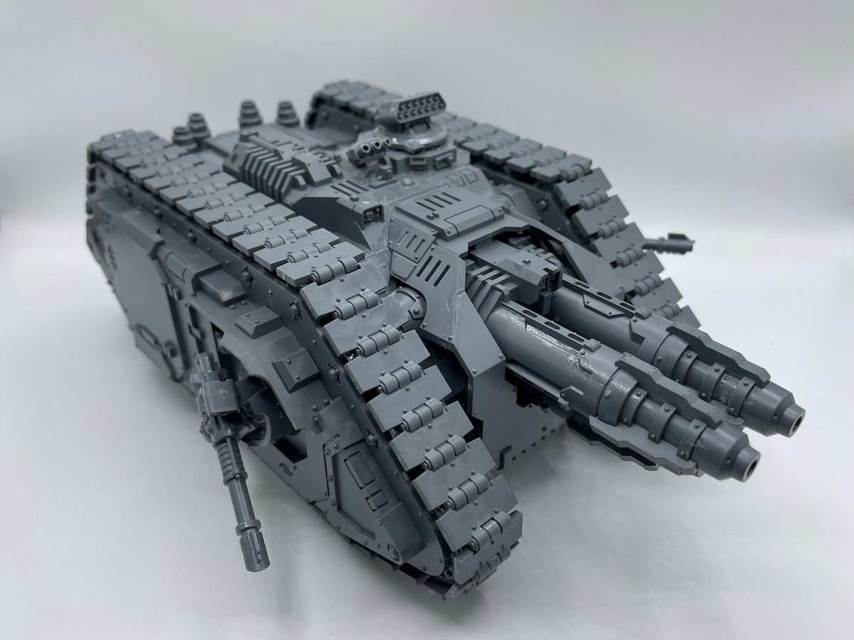 Warhammer 40K New Releases - A photo of the Cerberus Heavy Tank Destroyer, a massive tank
