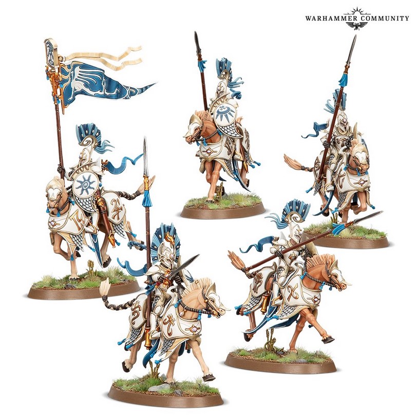 A handful of Lumineth Realm-lord units from Warhammer Age of Sigmar