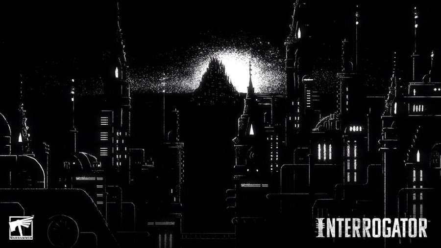 Promotional artwork for the Warhammer+ show, Interrogator