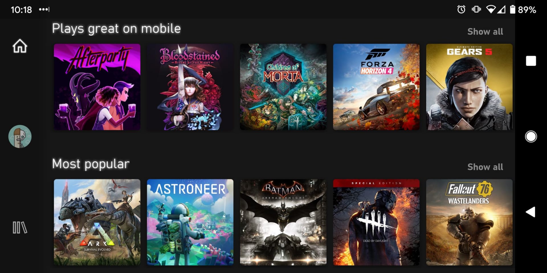 Xbox Cloud Streaming Available titles
