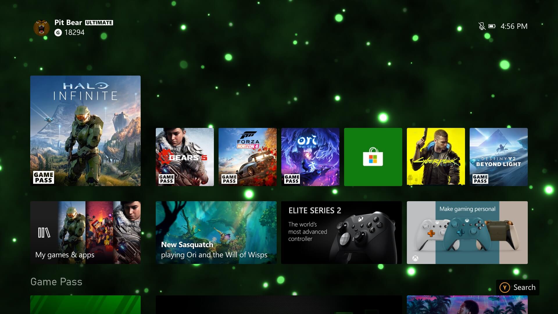 Xbox Serisi konsol panosu