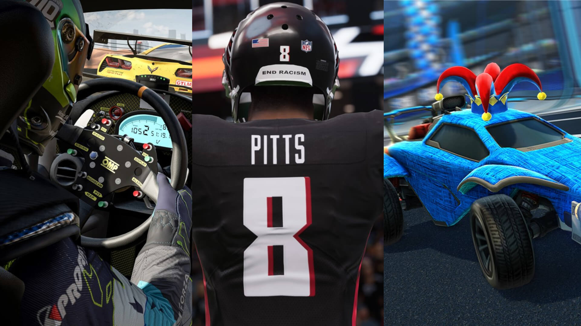 Forza Motorsport 7, Madden NFL 22, and Rocket League, the games present at the Gaming for Inclusion tournament