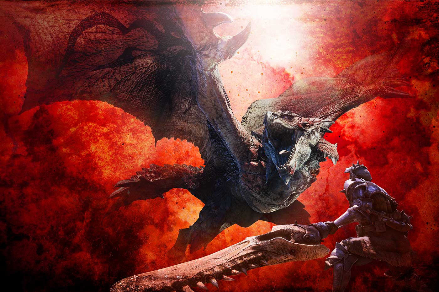 Official box art of Monster Hunter on the PS2 recreated for the 15th anniversary of Monster Hunter