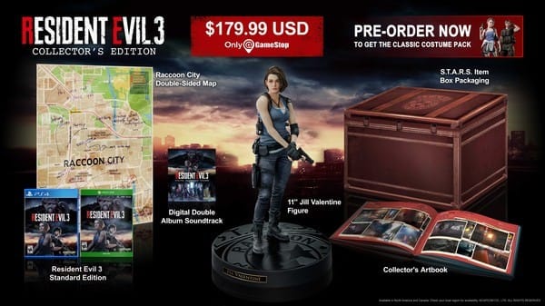 Special Collector's Edition of Resident Evil 3. Image c/o Capcom.
