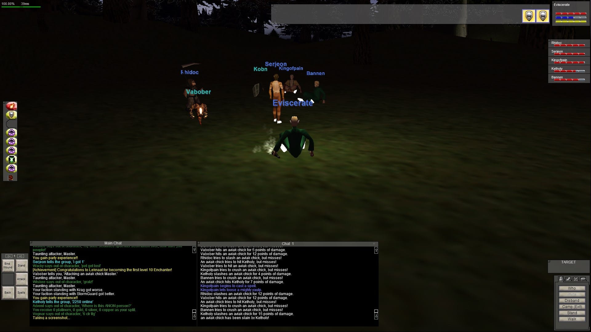 Grouping in EverQuest (Provided by P1999 community member)