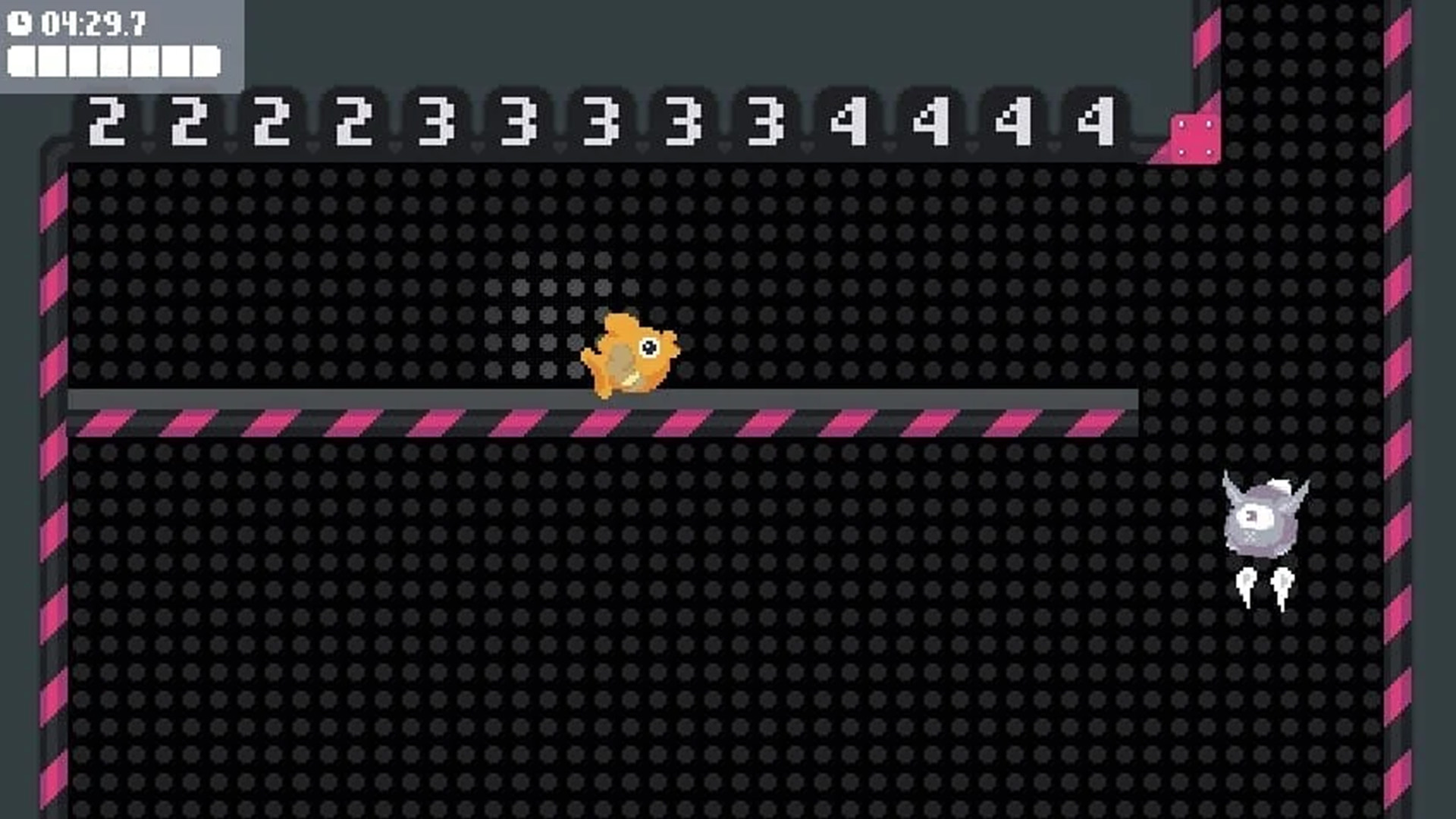 a screenshot of gameplay from Fist's Elimination Tower