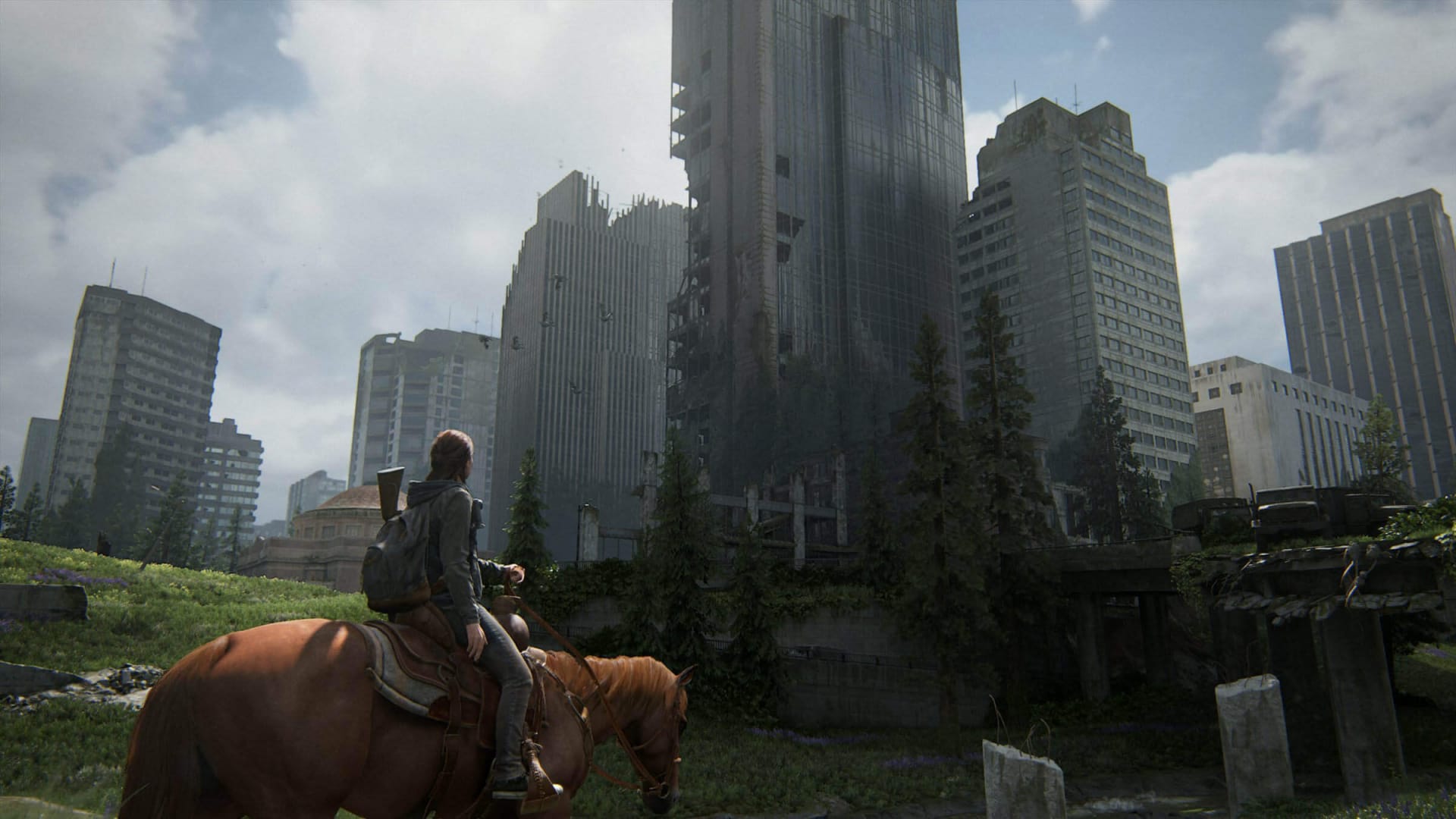 Ellie à cheval, Shimmer, dans The Last of Us Part II