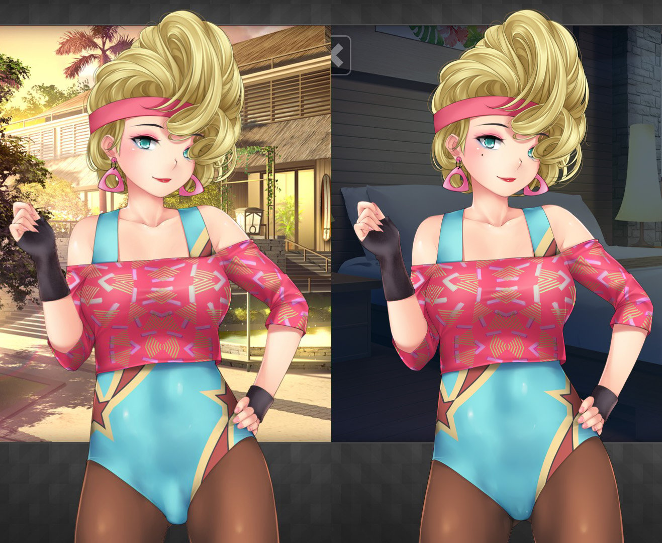 HuniePop 2 Polly Outfit Comparison