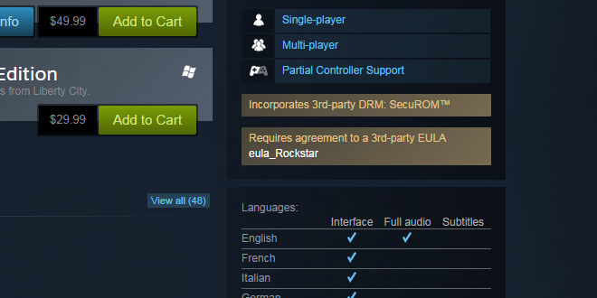 steam drm and EULA