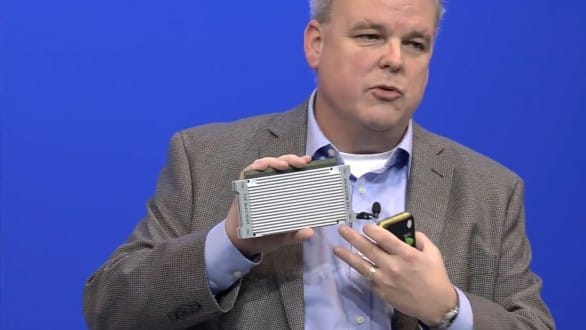 Martin Fink with 3D-printed memory module