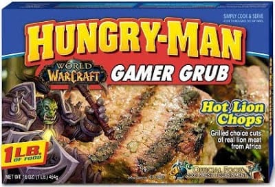 world of warcraft hungry man gamer grub