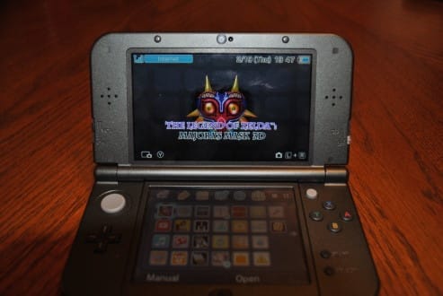 Homescreen of the New 3DS XL. It's the same OS as the original 3DS line, but faster. 