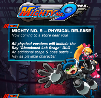A new physical release has been included for the Mega Man inspired game.