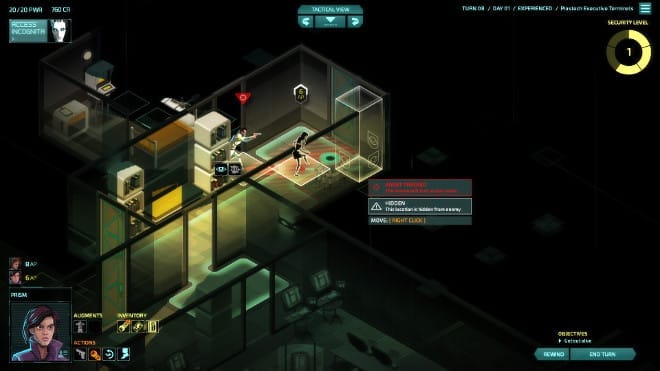 Invisible, Inc. Tactical Map