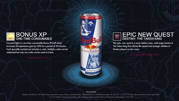 Destiny and Red Bull