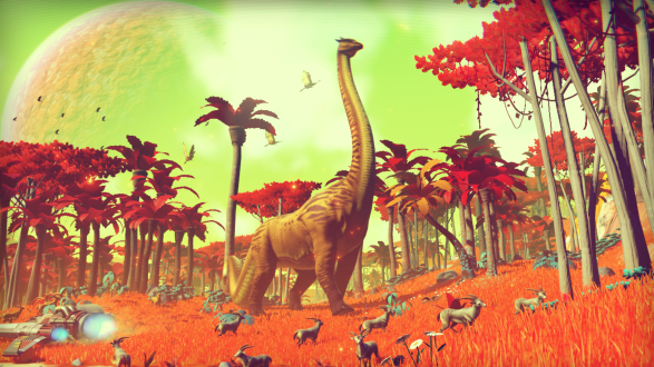 Screw space, I'm just gonna hang out on the dinosaur planet and do some Jurassic Park stuff.