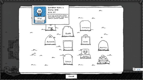 Guild of Dungeoneering Graveyard Screen