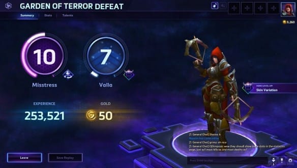 heroes of the storm end screen