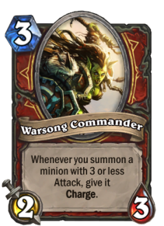 Warsong Commander Card