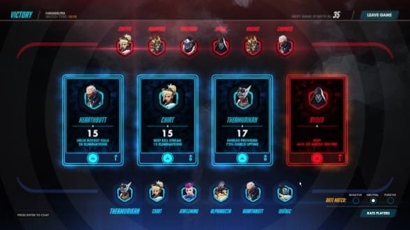 Overwatch Commend Screen