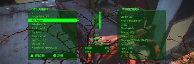 Fallout 4 16 Workshop Menu