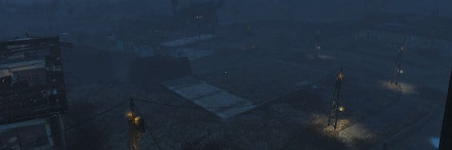 Fallout 4 Endcap Sanctuary At Night