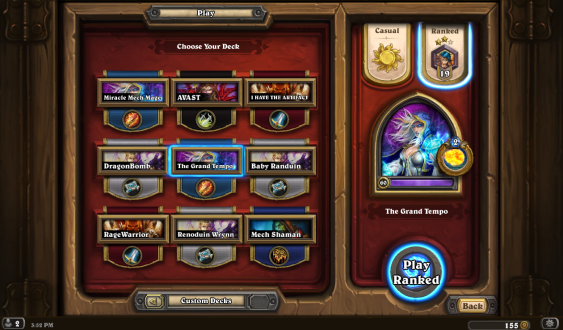 Believe it or not, this screen is HearthStone's White Whale.