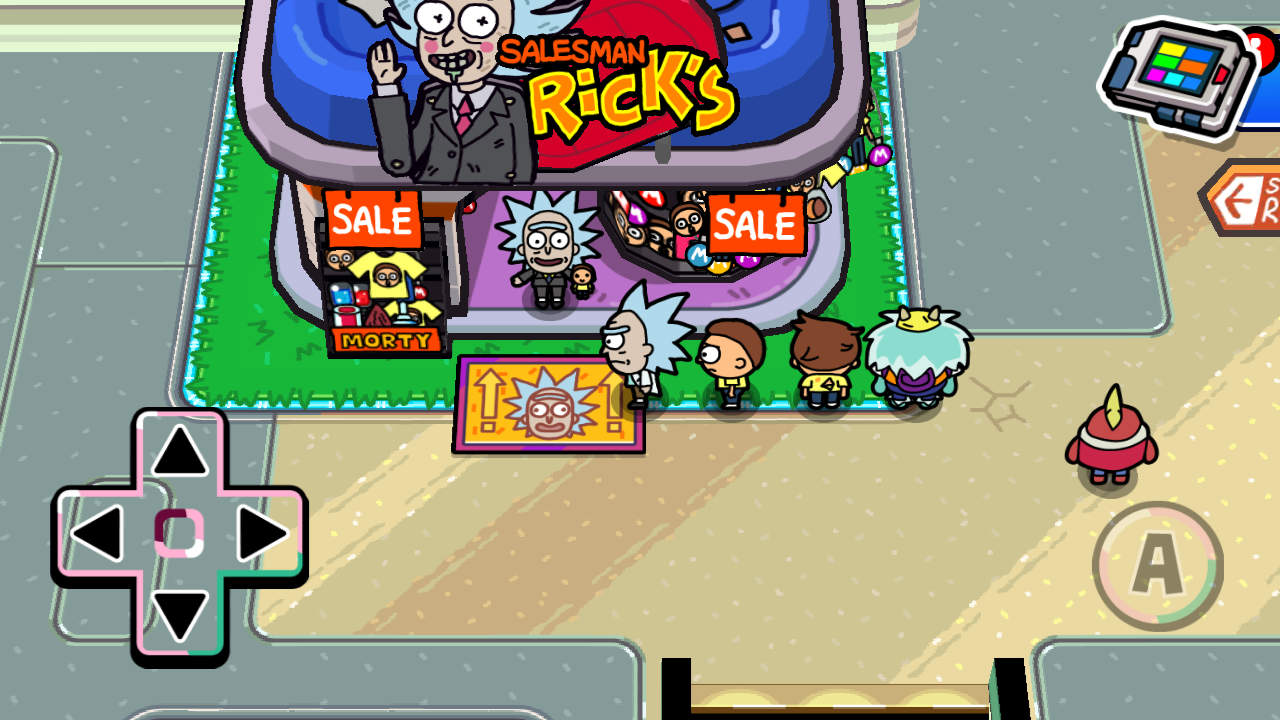 Pocket Mortys Salesman Rick