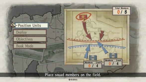 Valkyira Chronicles Remastered Position Units