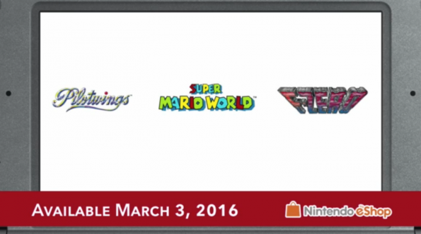 SNES Releases on N3DS 2
