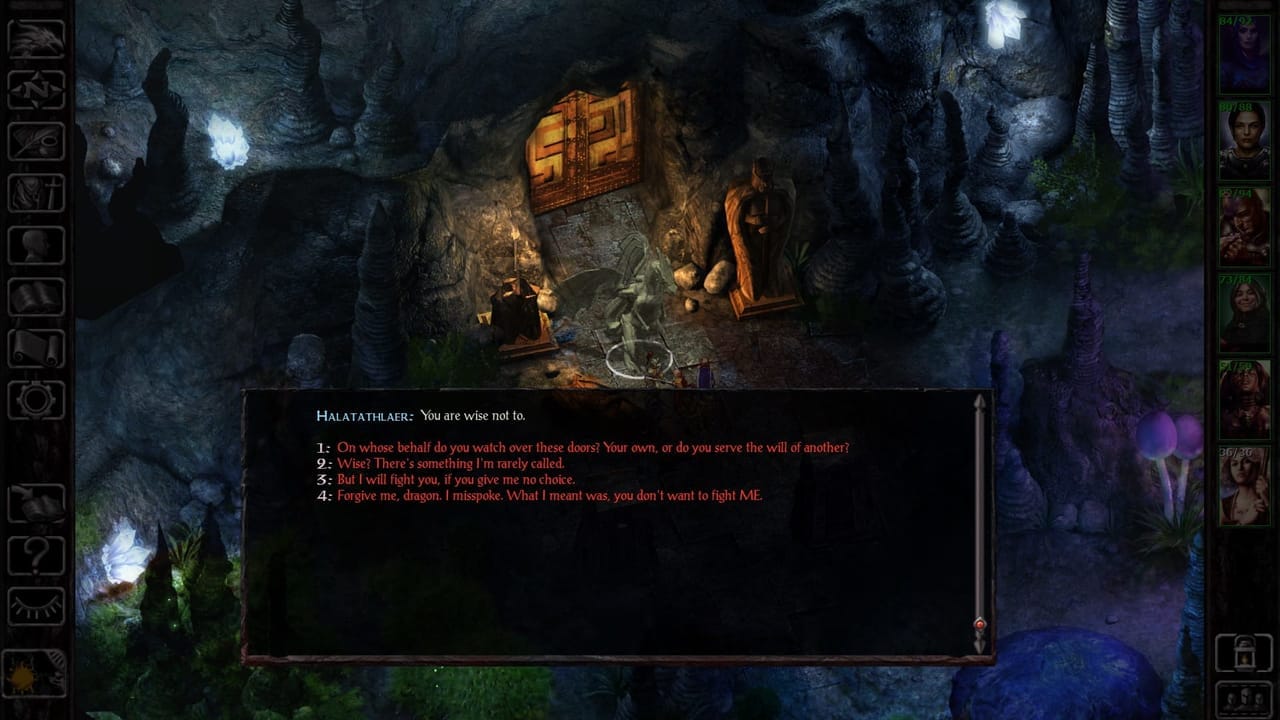 Dialogue is very hit and miss in Dragonspear.
