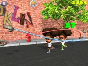 Double Dutch Jump uses the tapping and swiping mechanics on your screen to make for a pretty fun rhythm game experience on a mobile device.