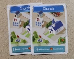The Church's special effect of increasing the Unhappiness limit is critical to your success. I don't think you could win a game of Flip City without one.