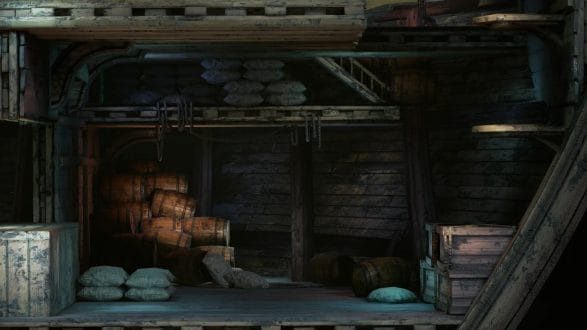 Bloodstained cargo hold