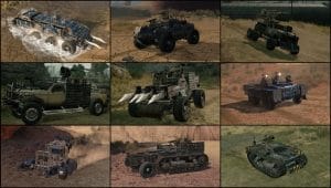 Crossout Vehicle Collage