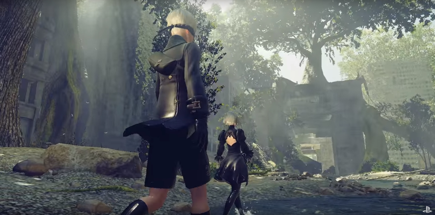 The two Androids, 2B and 9S. Yes, those are their names. 