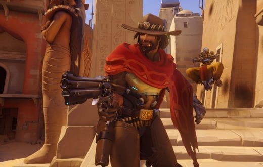 Funny enough, McCree usually isn't standing around to protect the healer